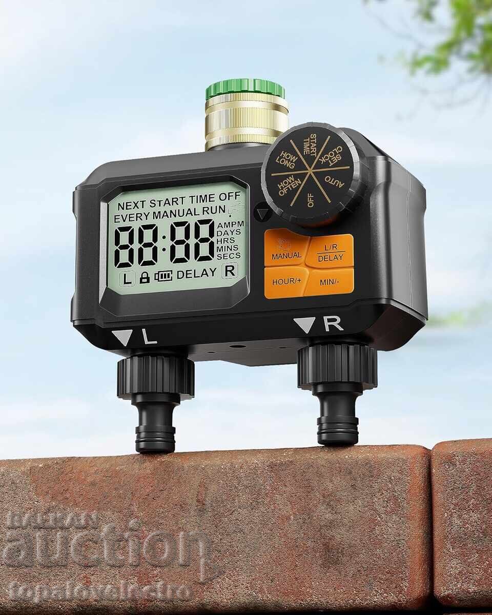 ΚΑΙΝΟΥΡΙΟ! Προγραμματιστής, χρονοδιακόπτης άρδευσης, 2 έξοδοι, αυτόματος ΚΑΙΝΟΥΡΙΟ! Προγραμματιστής, χρονοδιακόπτης άρδευσης, 2 έξοδοι, αυτόματος