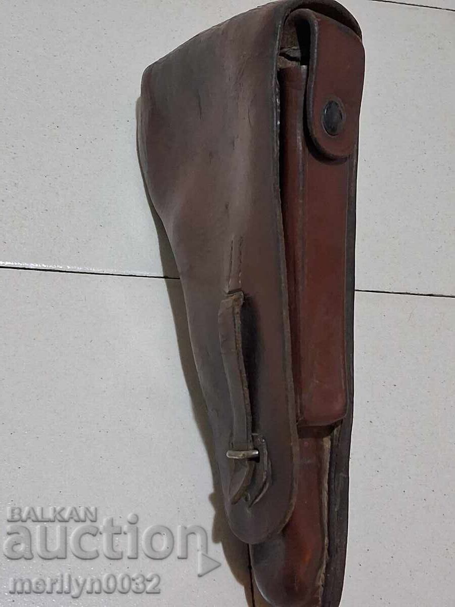Аукцион Офицерски кобур за пистолет Люгер P-08 WW2 паласка колан