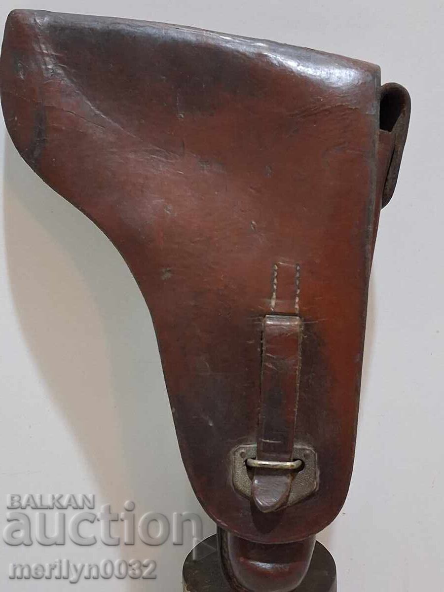 Офицерски кобур за пистолет Люгер P-08 WW2 паласка колан