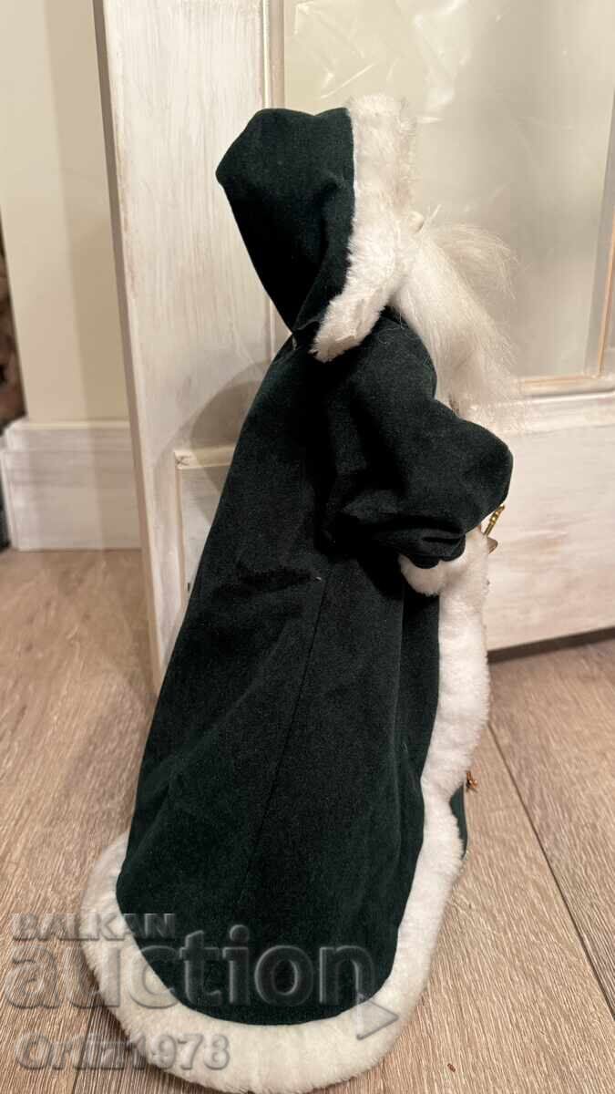 Moș Crăciun mare, vechi, din porțelan – vârf de brad - 7