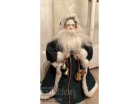 Moș Crăciun mare, vechi, din porțelan – vârf de brad