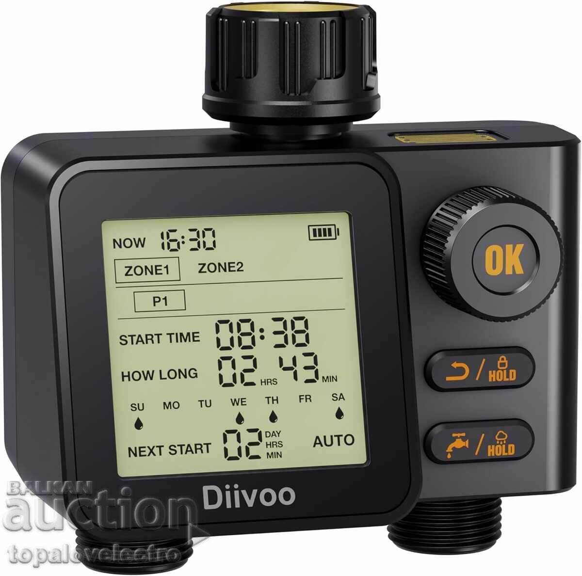 Programator, timer pentru irigare cu 2 ieșiri, 6 programe independente