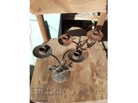 Wrought iron candle holders from the socialist era
