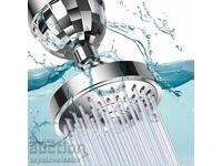 NOU! Cap de duș 10 cm, 5 moduri, crom, rotație 360°, economie de apă