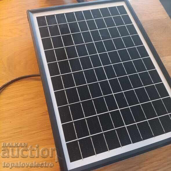 Solar fountain 7.5W with filter, 10 nozzles, dry run protection and with - 5