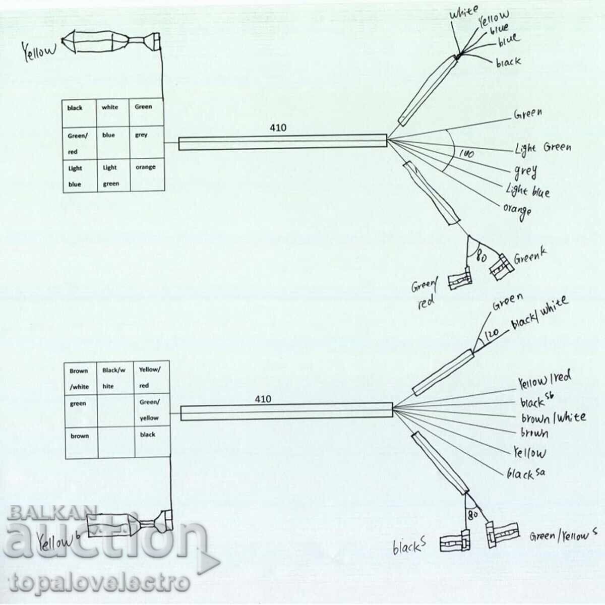 NOU! Întrerupător universal 12V pentru motocicletă, set stânga/dreapta cu preț 14.00 BGN | € 7.16