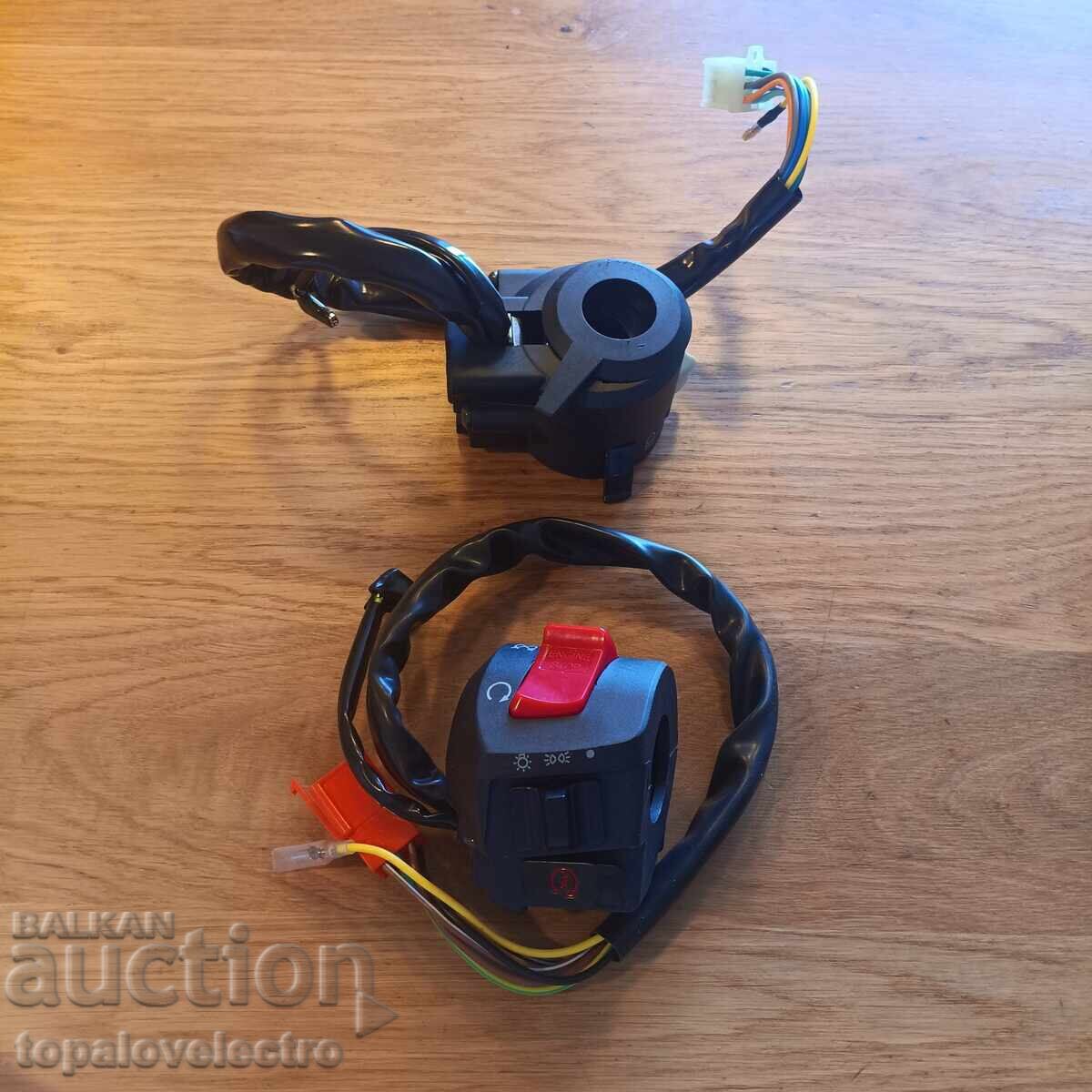 Licitație NOU! Întrerupător universal 12V pentru motocicletă, set stânga/dreapta