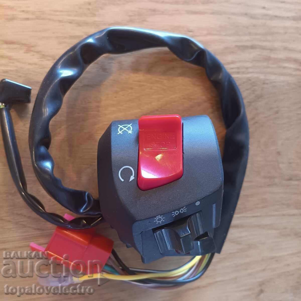 NOU! Întrerupător universal 12V pentru motocicletă, set stânga/dreapta - 5