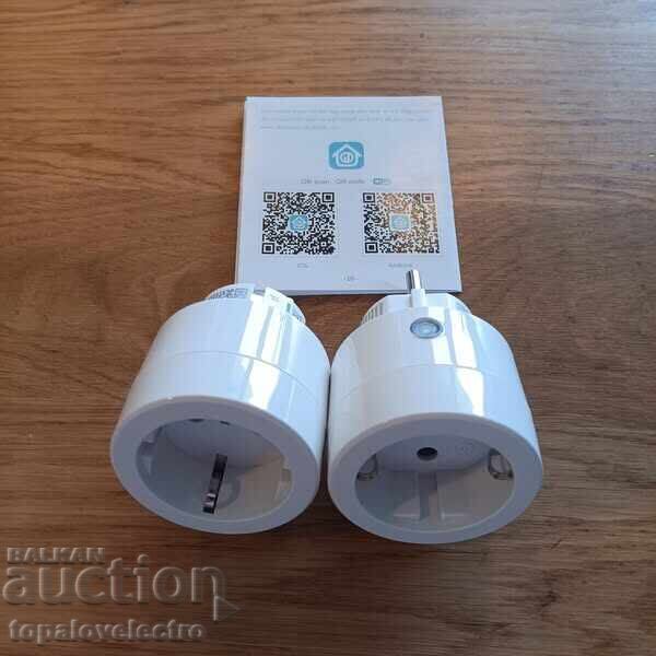 Аукцион НОВИ! Смарт контакти, WiFi, Alexa, Smart Life, 2,4 GHz, 16A,