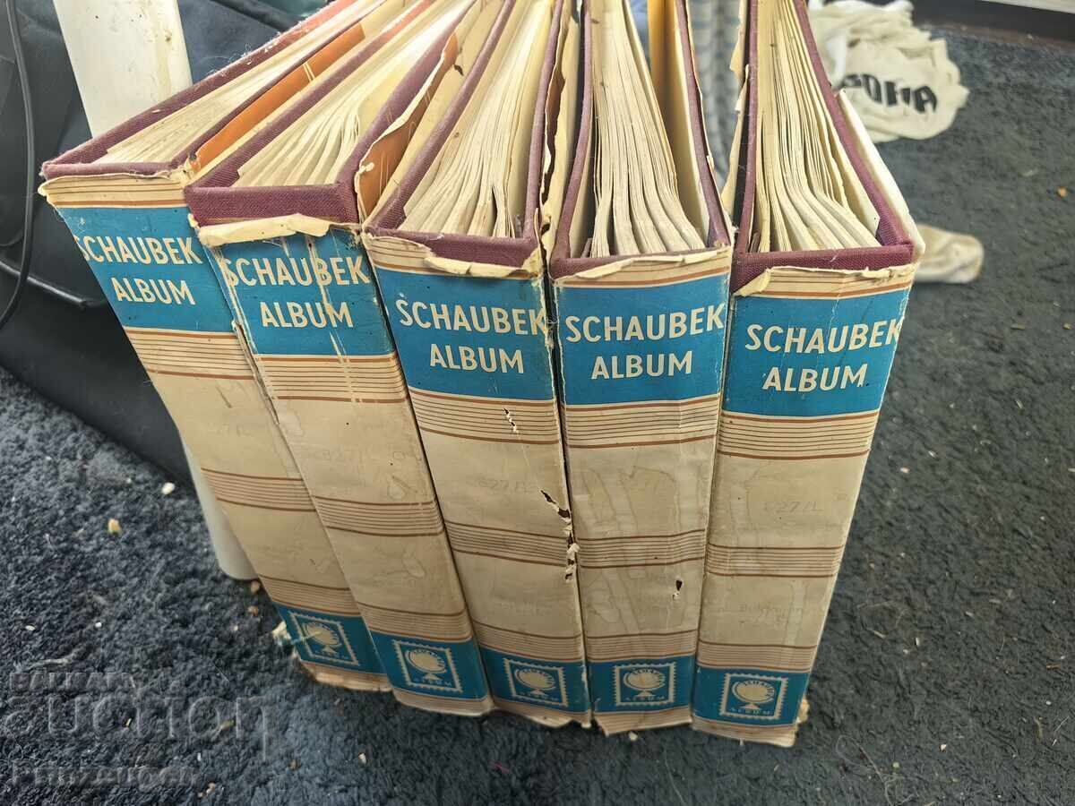 5 албума Schaubek БЪЛГАРИЯ 1945-1983 - като нови