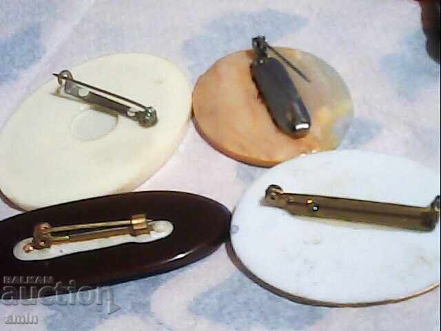 Broșe frumoase din argint placat cu aur pentru colier - 6