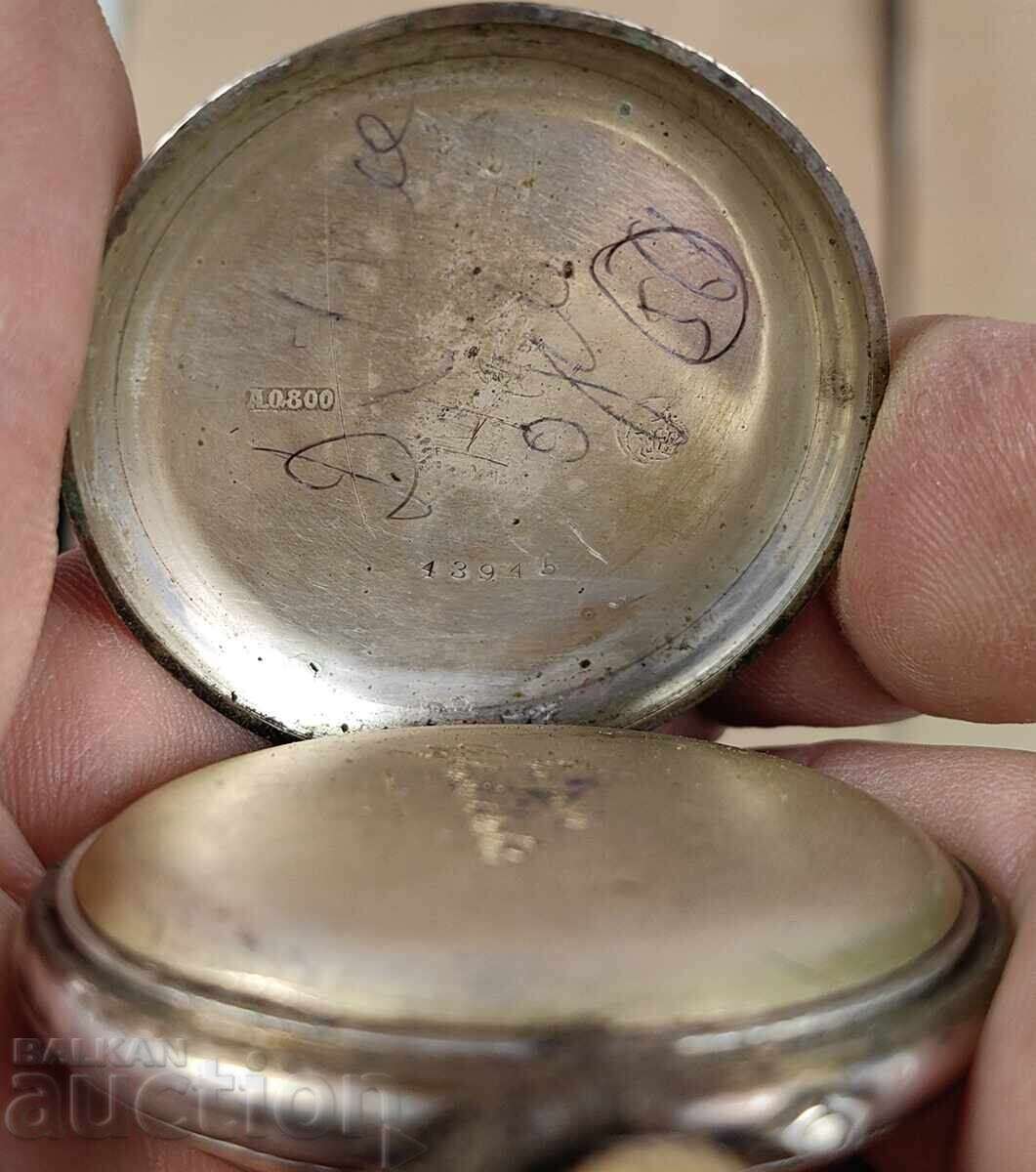 Πάνω από 100-ΕΤΗΣ ΑΝΔΡΙΚΟ ΑΡΓΥΡΟ ΤΣΕΠΕΣΙΑΣ ΡΟΛΟΪ ΛΕΙΤΟΥΡΓΕΙ - 6