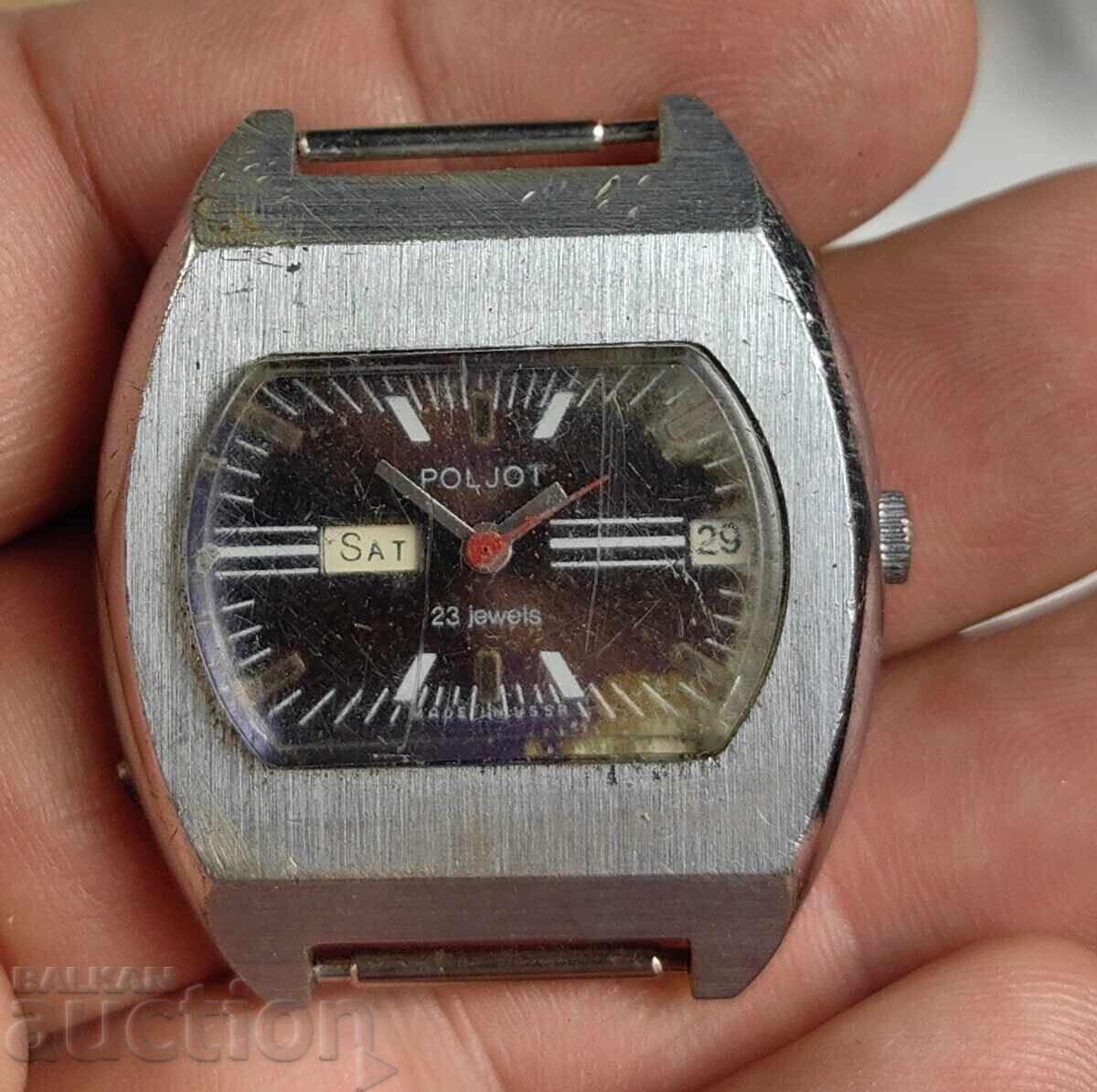 POLJOT AUTOMATIC 23 JEWELS FLIGHT NON-WORKING WATCH USSR with price 25.00 BGN | € 12.78