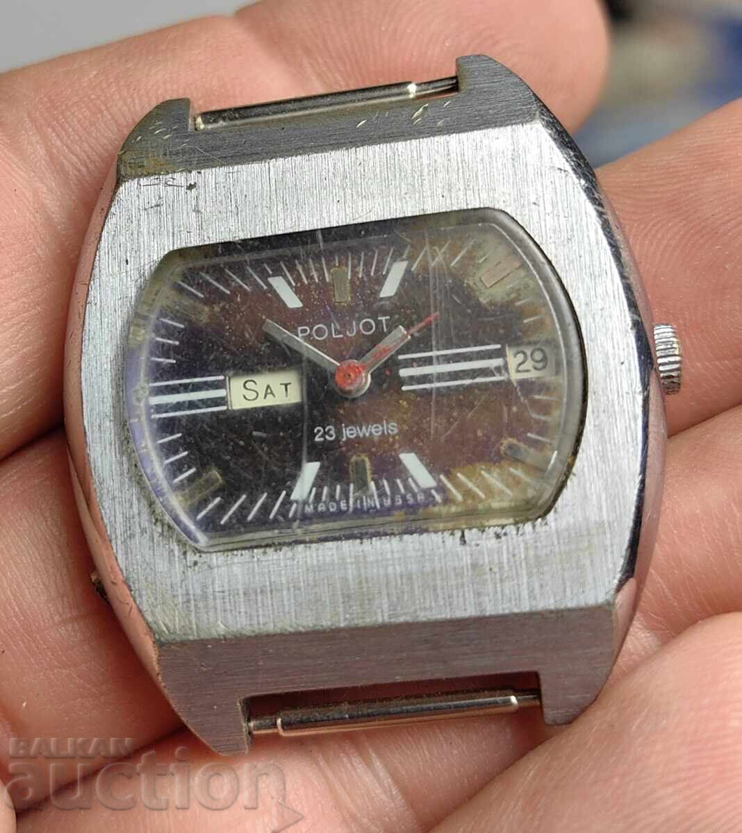 POLJOT AUTOMATIC 23 JEWELS FLIGHT NON-WORKING WATCH USSR