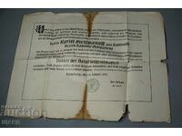 1935 Germania Document German Diploma Doctor Medic