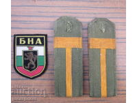 Български военни пагони с нашивка емблема на старшина от БНА