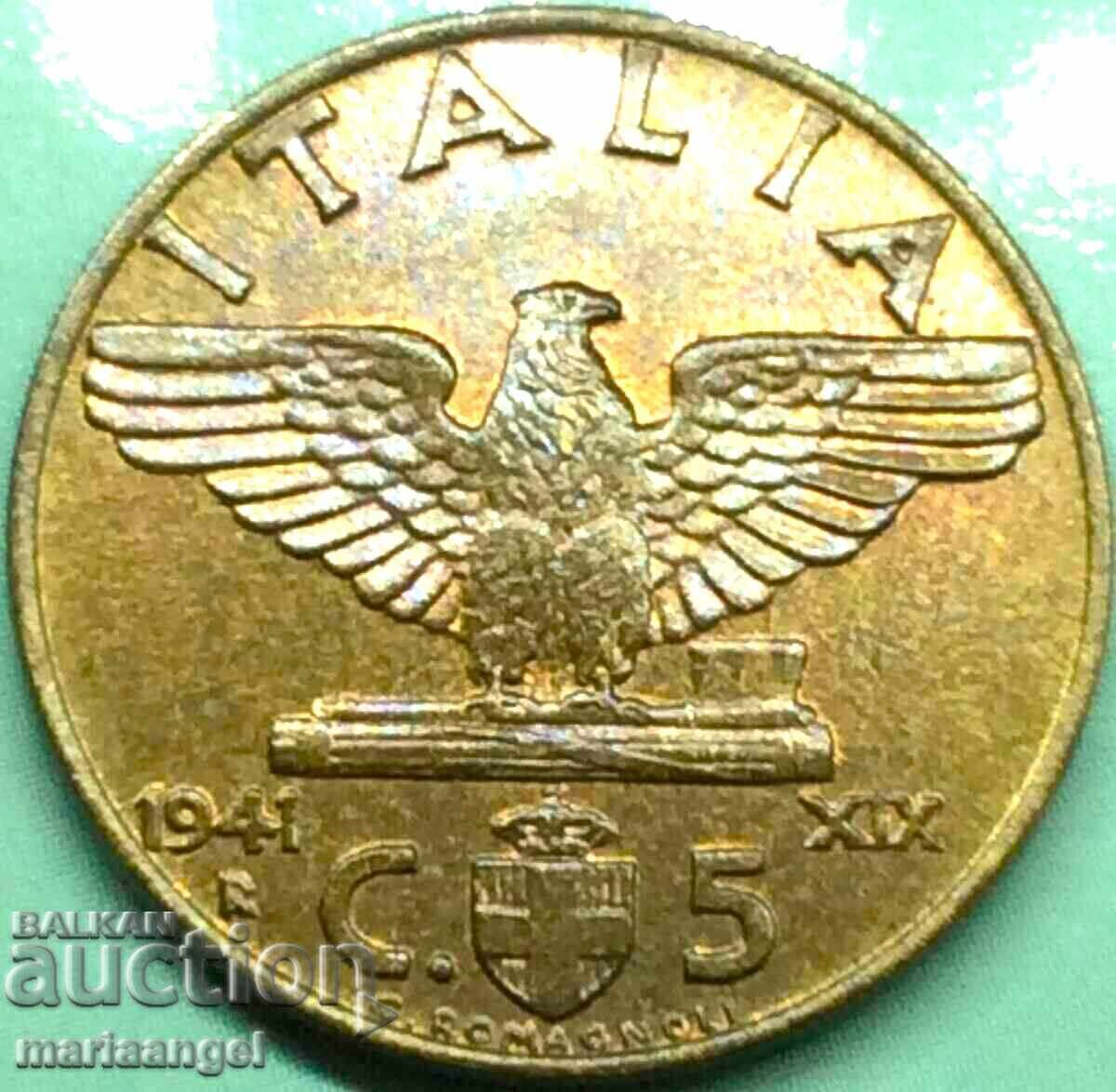 Δημοπρασία 5 Centesimi 1941 Ιταλία φασιστικός αετός