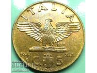 5 Centesimi 1941 Italia Vultur fascist