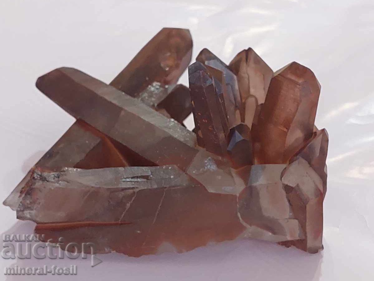 Licitație Cuarț unic cu hematit roșu