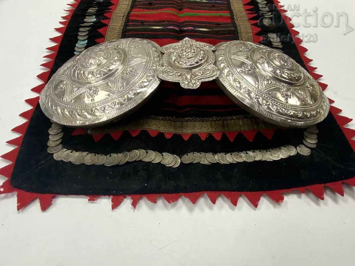 Huge Revival-era buckle Macedonia silver cut wrought with price 1050.00 BGN | € 536.86