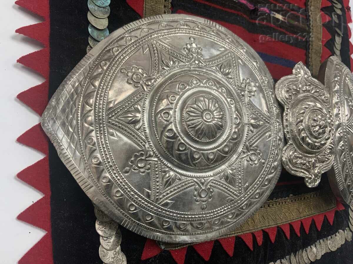 Delivery of Huge Revival-era buckle Macedonia silver cut wrought