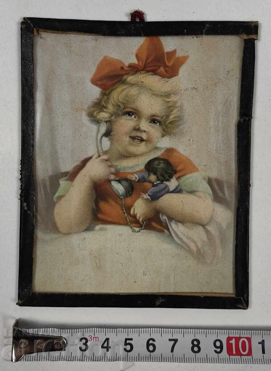 CHILD'S TOY REPRODUCTION KINGDOM OF BULGARIA FRAME PICTURE