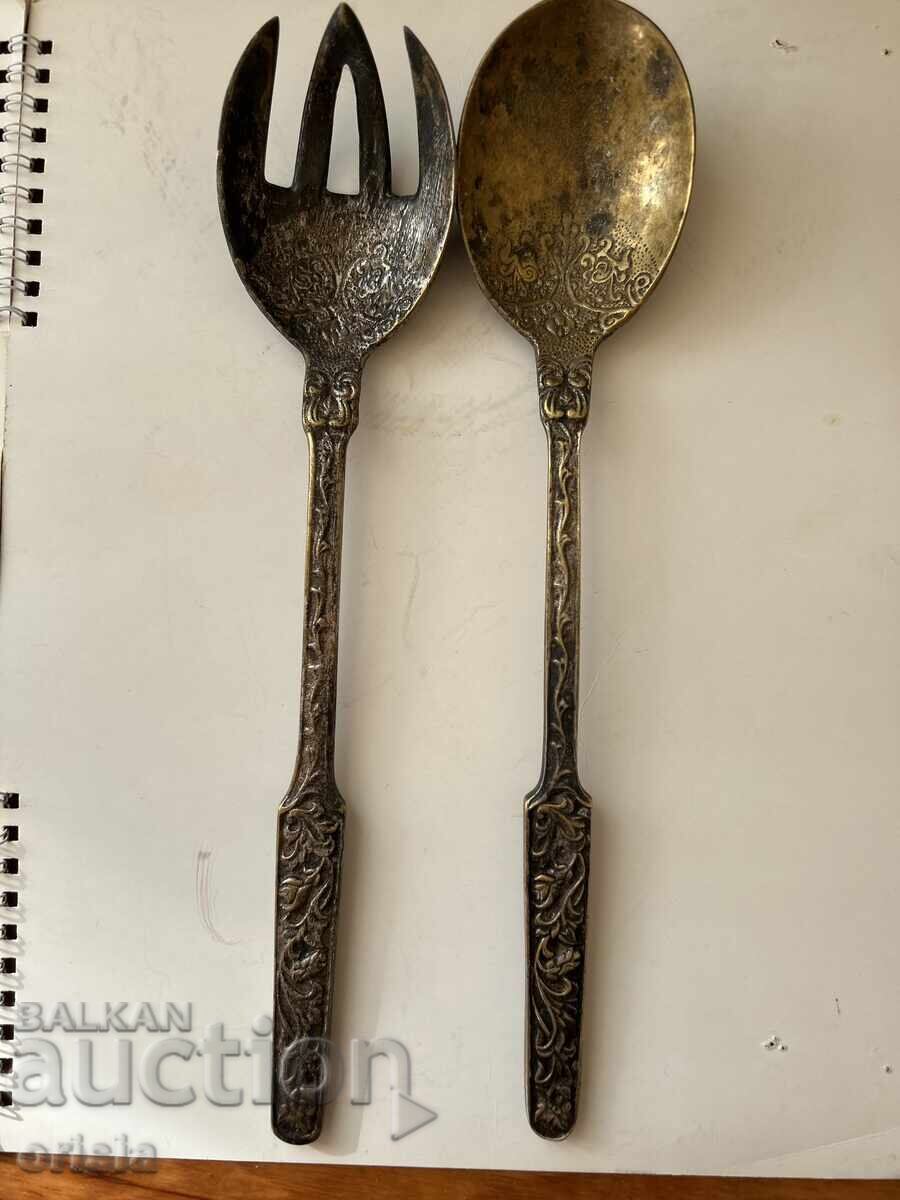 Old serving utensils Old serving utensils