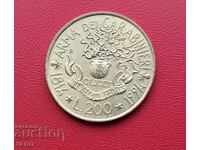 Италия-200 лири 1994-180 г. Корпус на карабинерите