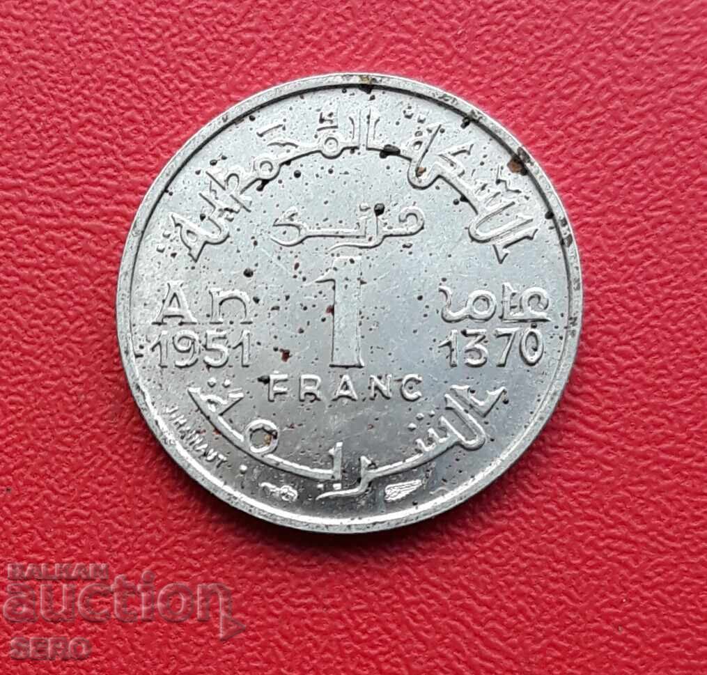 Morocco-1 franc 1951