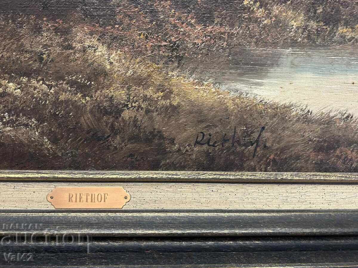 Τοπίο - Λάδι σε καμβά (100 × 80 εκ.) με τιμή 0.01 BGN | € 0.01