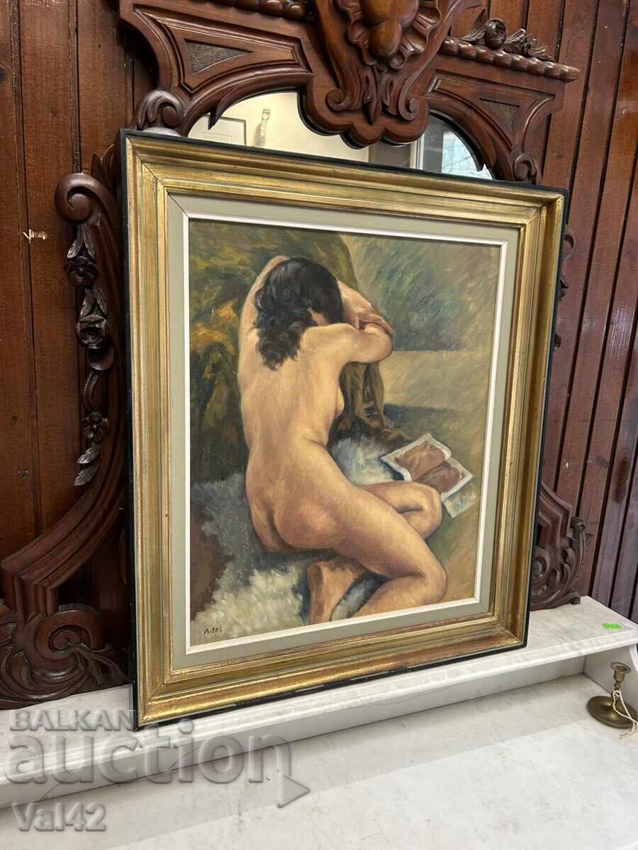 Δημοπρασία Ελαιογραφία – Γυναικείο γυμνό, 66×76 εκ Δημοπρασία Ελαιογραφία – Γυναικείο γυμνό, 66×76 εκ