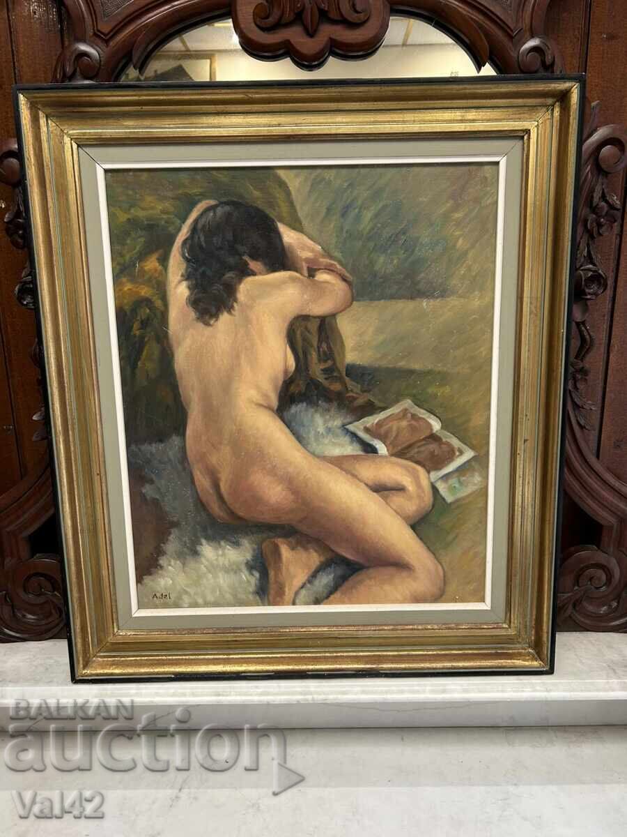 Ελαιογραφία – Γυναικείο γυμνό, 66×76 εκ Ελαιογραφία – Γυναικείο γυμνό, 66×76 εκ