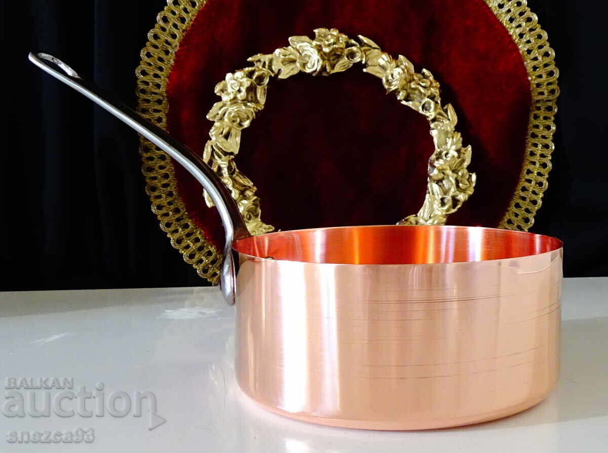 Delivery of Copper pot 1 l., pure red copper