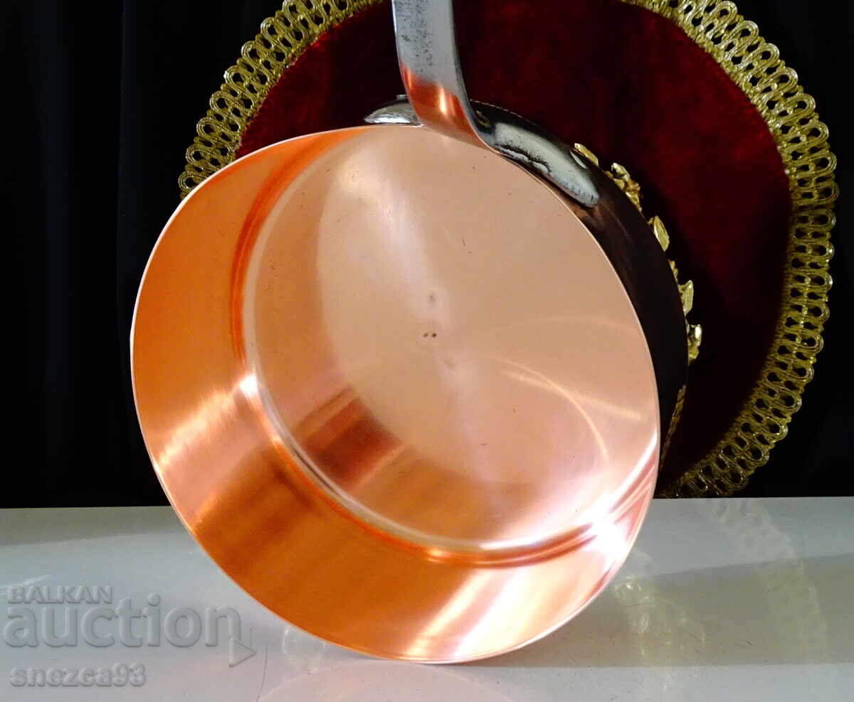 Copper pot 1 l., pure red copper - 6