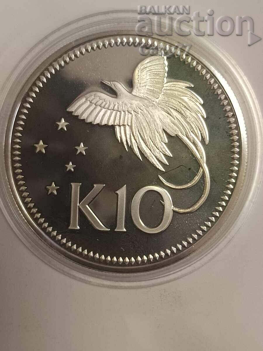 10 κίνα Παπούα Νέα Γουινέα του 1976 10 κίνα Παπούα Νέα Γουινέα του 1976