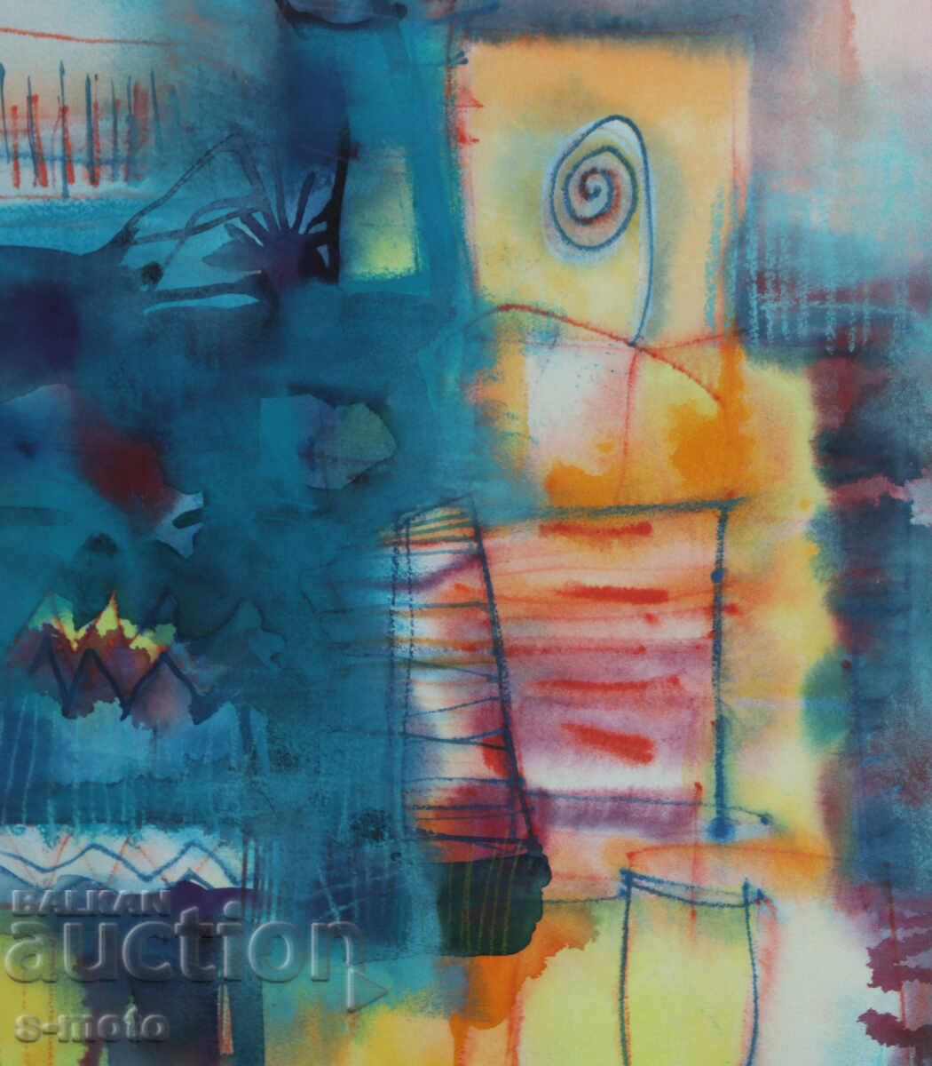 Βλαντιμίρ Ζαπριάνοφ, ακουαρέλα, αφηρημένη νεκρή φύση - 5 Βλαντιμίρ Ζαπριάνοφ, ακουαρέλα, αφηρημένη νεκρή φύση - 5