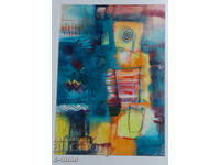 Vladimir Zapryanov, watercolor painting, abstract still life