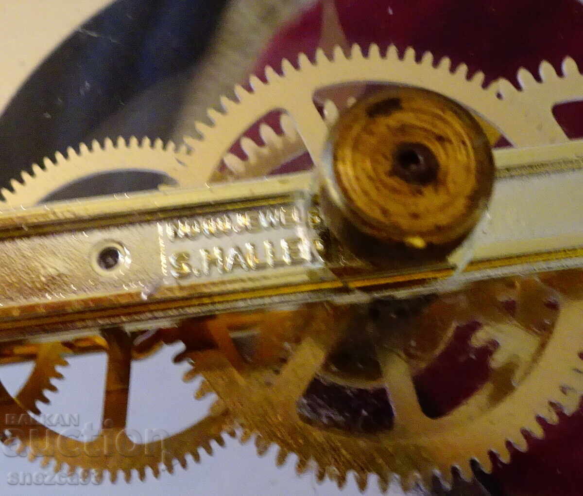 Ceas de masă schelet S.Haller, regal - 5