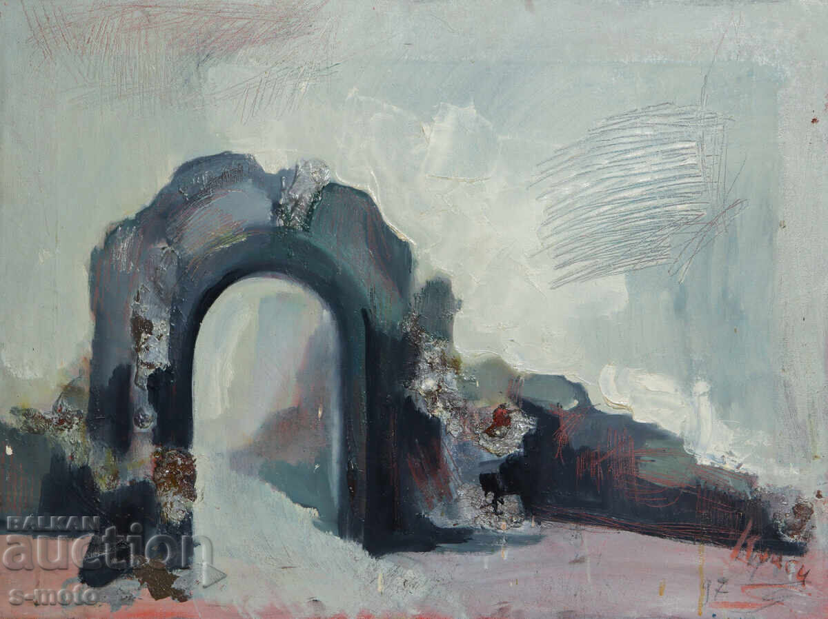 Аукцион Картина маслени бои пейзаж 1997 г.