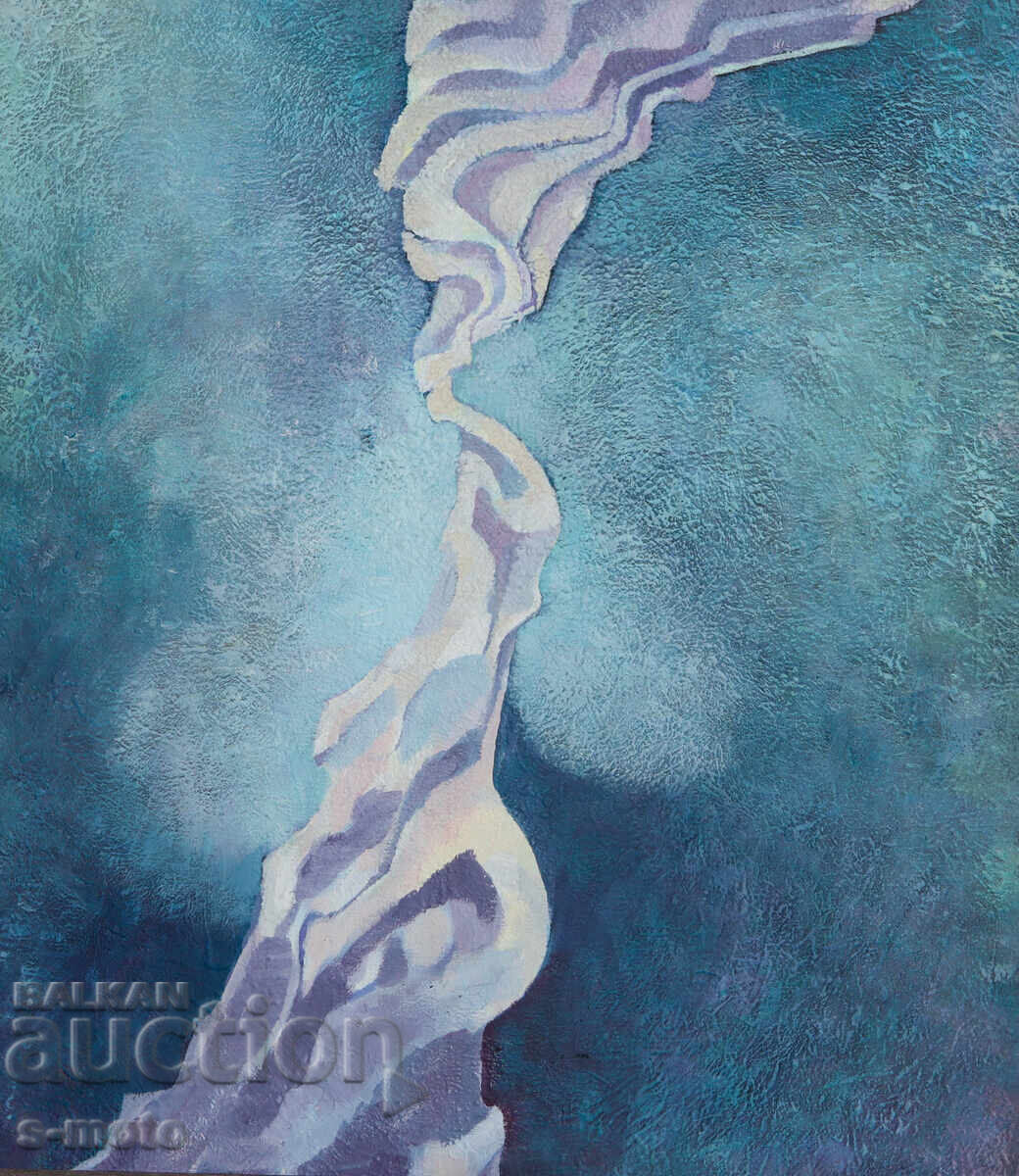 Oil painting abstract composition