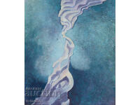 Oil painting abstract composition