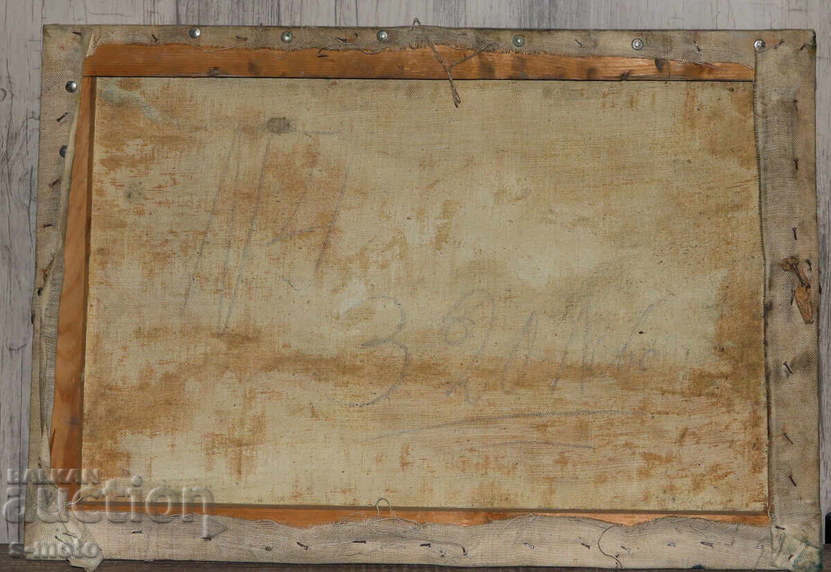 Παλιός ελαιογραφικός πίνακας τοπίου - 7