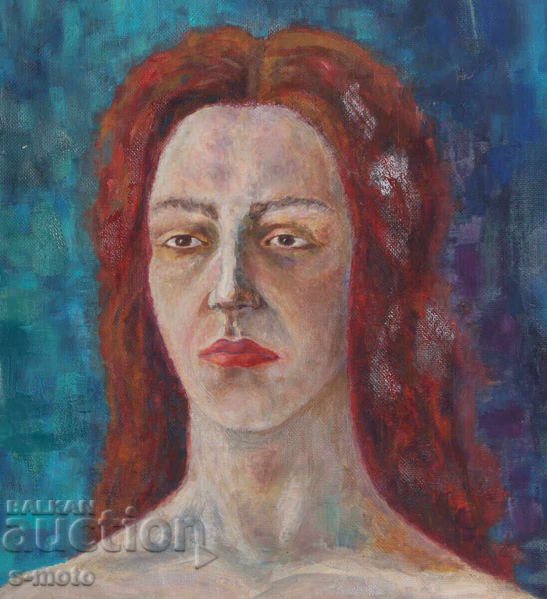 Tablou ulei, portret feminin - 5