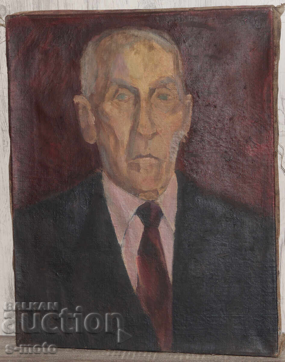 Old oil painting portrait of an elderly man with price 350.00 BGN | € 178.95