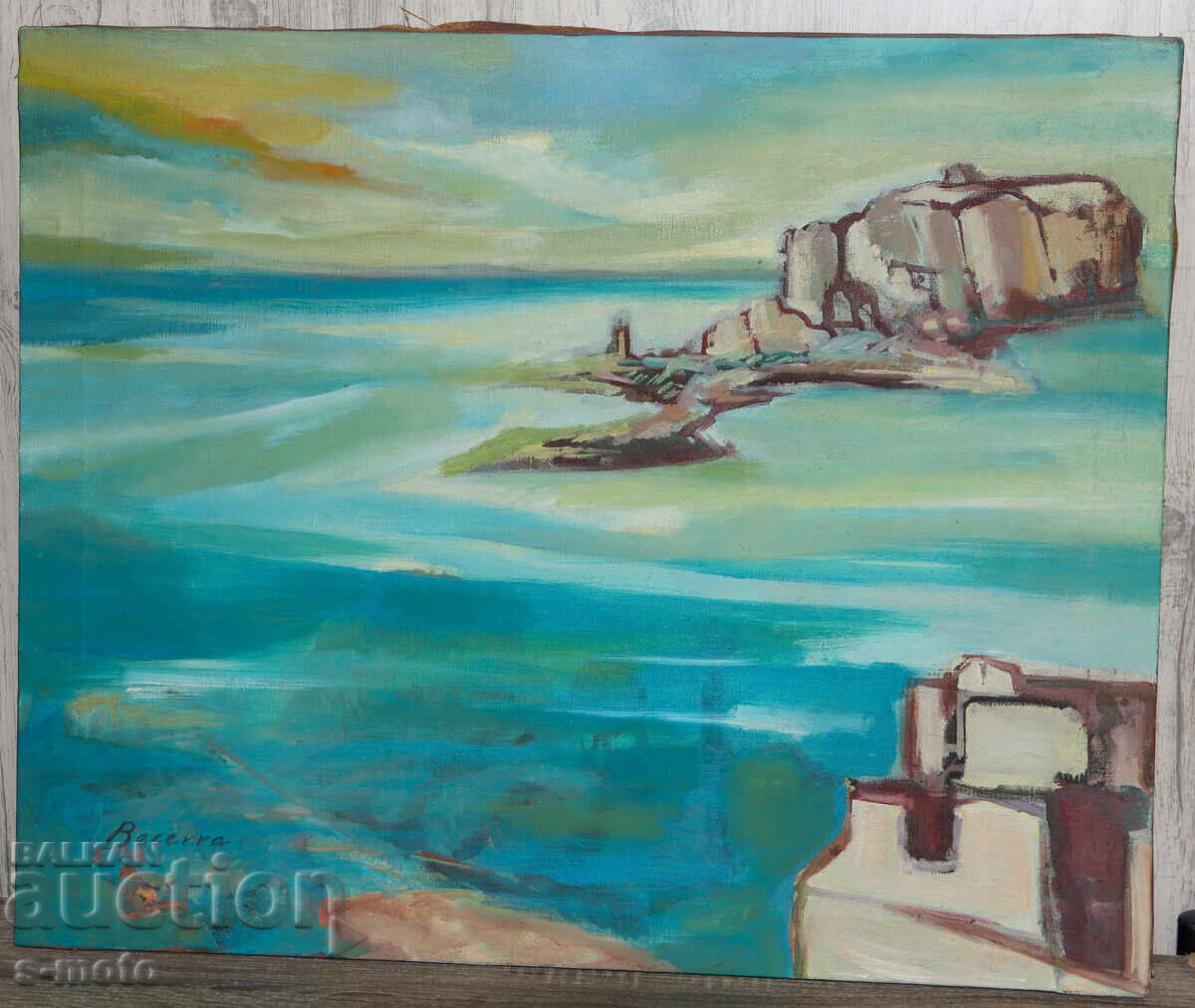 Tablou vechi pictură în ulei peisaj cu preț 450.00 BGN | € 230.08