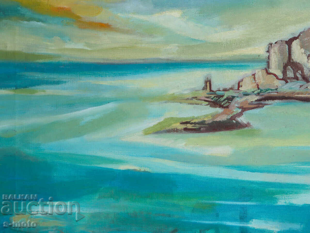 Livrarea Tablou vechi pictură în ulei peisaj