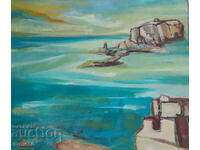 Παλιός ελαιογραφικός πίνακας τοπίου