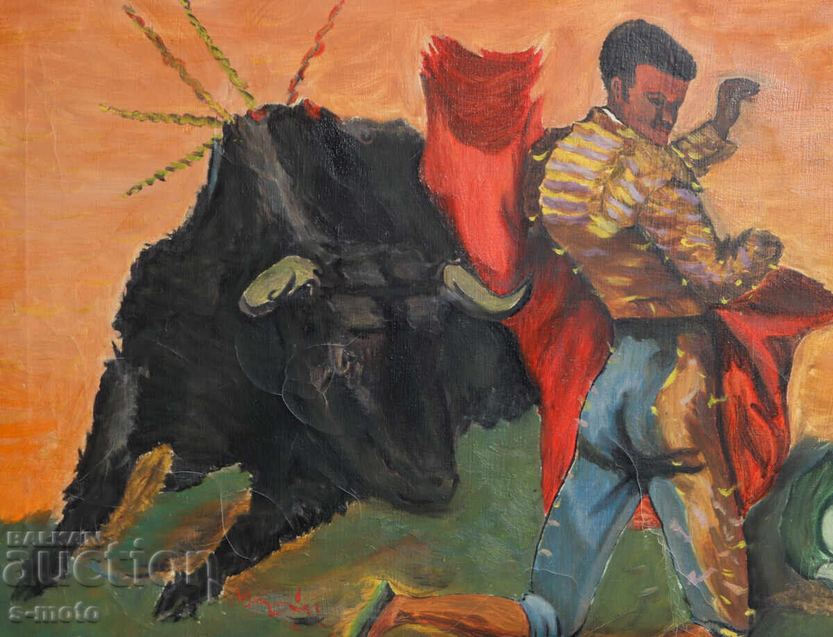 Παλιός πίνακας λαδιού Ματαδόρ - 7