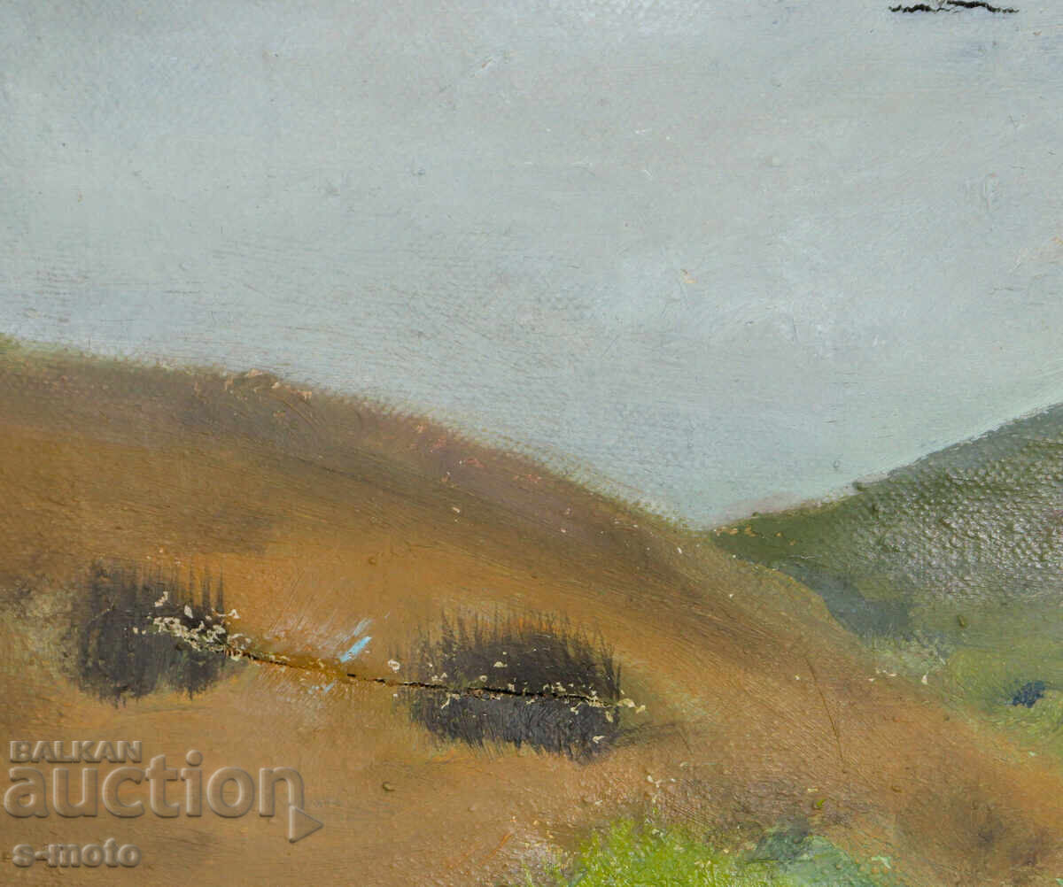 Παράδοση Ελαιογραφία τοπίο από Σλίβεν 1964