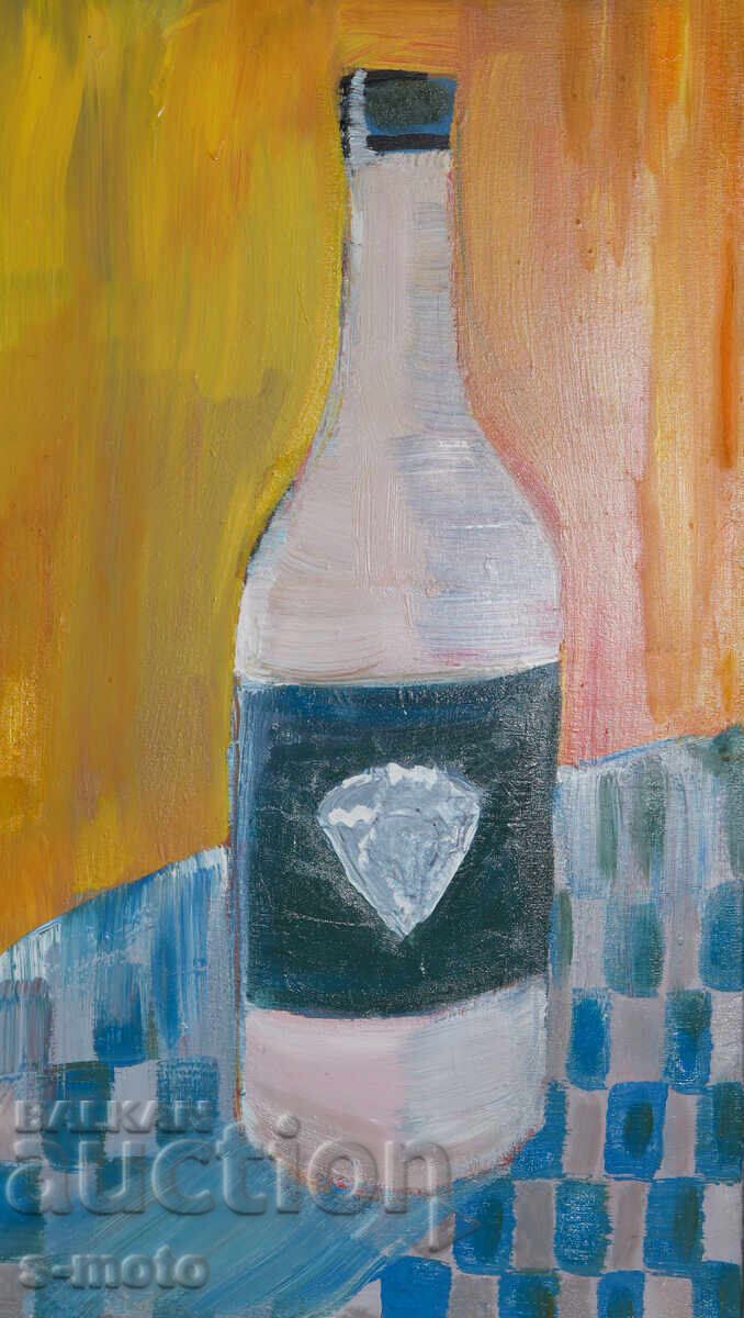 Auction  Oil painting abstract composition still life